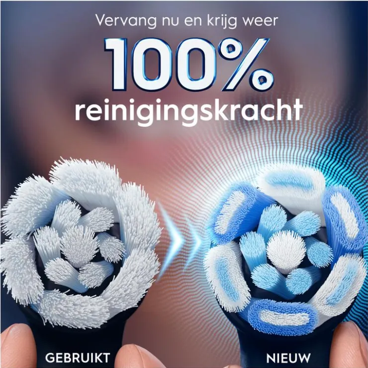 Oral-B iO Ultimate Clean Opzetborstels Zwart 4 Stuks