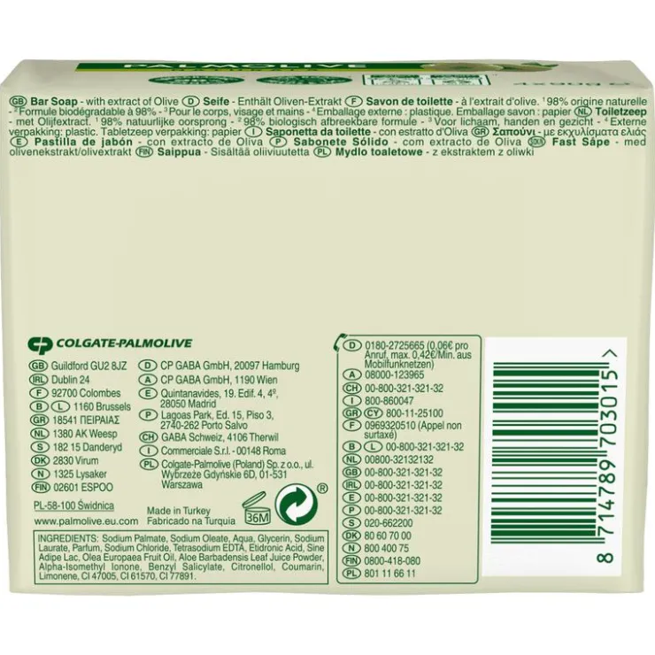 Palmolive Naturals Olijf Tabletzeep 4 x 90 GR
