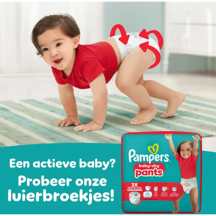 Pampers Baby Dry Luiers Maat 4 9-14 KG 21 Stuks