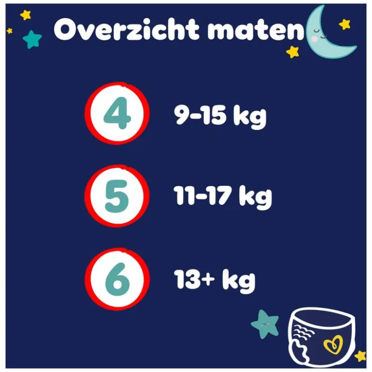 Pampers Baby Dry Night Pants XXL Pack Luierbroekjes Maat 4 9-15 KG 96 Stuks