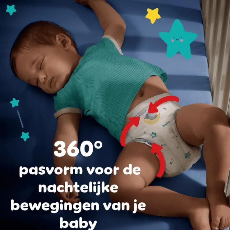 Pampers Baby Dry Night Pants Luierbroekjes Maat 6 13+ KG 30 Stuks
