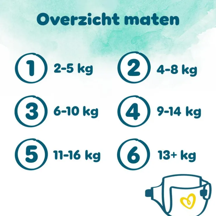 Pampers Harmonie XXL Pack Luiers Maat 3 6-10 KG 104 Stuks