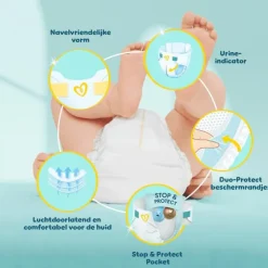 Pampers Premium Protection Luiers Maat 1 2-5 KG 26 Stuks