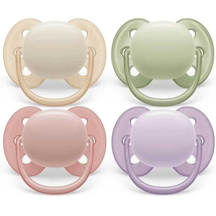 Philips Avent Fopspeen Ultra Soft 0-6M Double Pack, mixed - SCF091/39