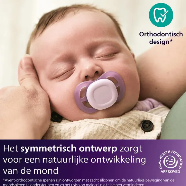 Philips Avent Fopspeen Ultra Start 0-2 M Double Pack Day 2 pack - mixed - SCF075/15