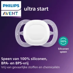 Philips Avent Fopspeen Ultra Start 0-2 M Double Pack Day 2 pack - mixed - SCF075/15
