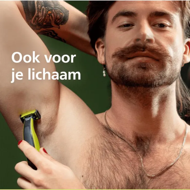 Heren Philips OneBlade 360 Vervangmesjes + Body kit - QP624/50