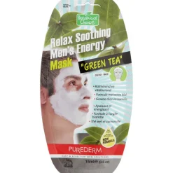 Purederm Relax Soothing Men's Energy Mask Green Tea