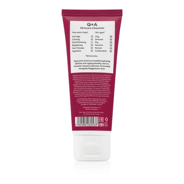 Q+A Hyaluronic Acid Daily Moisturiser 75 ml