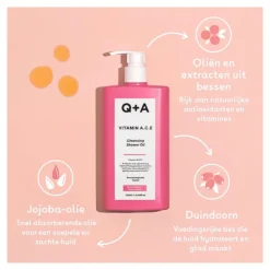 Q+A Vitamin A.C.E Cleansing Shower Oil 250 ML