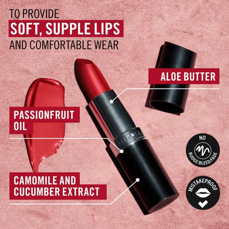 Rimmel London Lasting Finish Satin Lippenstift 4 G