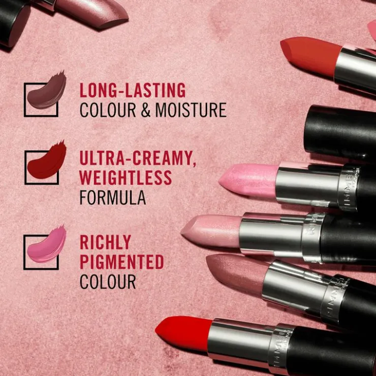 Rimmel London Lasting Finish Satin Lippenstift 4 G