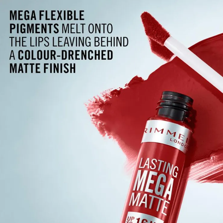 Rimmel London Lasting Mega Matte Liquid Lipstick 500Fire Starter