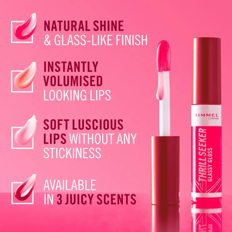 Rimmel London Thrill Seeker Glassy Gloss Lipgloss 10 ML