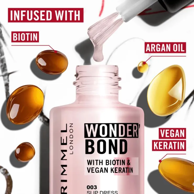 Rimmel London Wonder'Bond Care+Color Nagellak - Taupe -