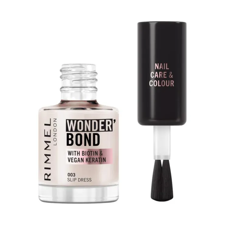 Rimmel London Wonder'Bond Care+Color Nagellak - Roze -