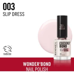 Rimmel London Wonder'Bond Care+Color Nagellak - Roze -