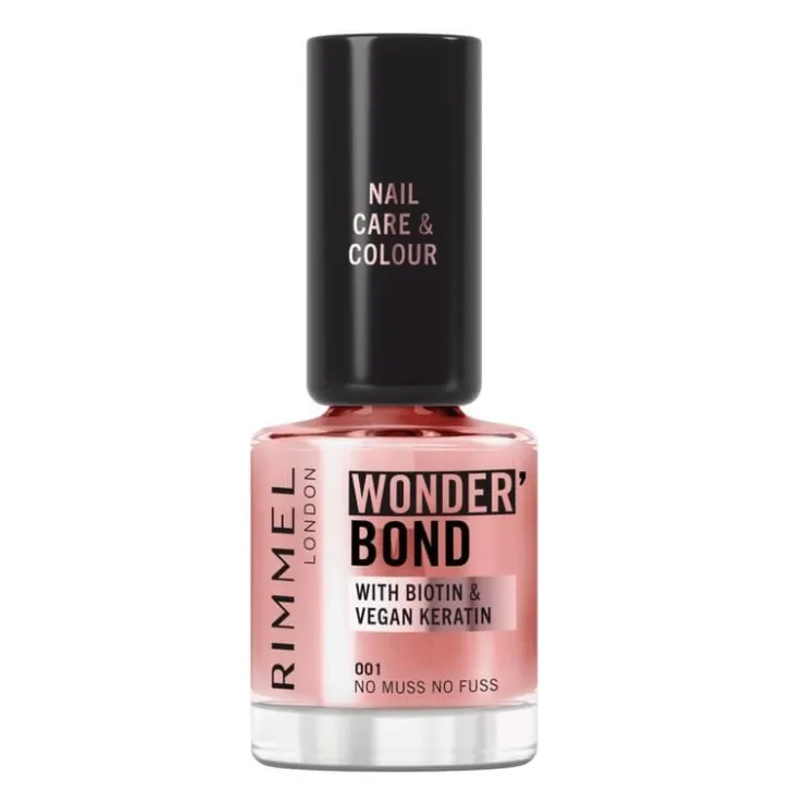 Rimmel London Wonder'Bond Care+Color Nagellak - Roze -