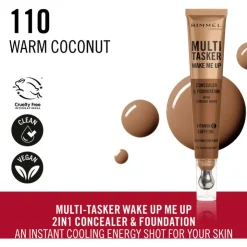 Rimmel London Rimmel Multi-Tasker Wake Me Up Concealer en Foundation