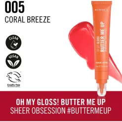 Rimmel London Rimmel Oh My Gloss Butter Me Up Lip Butter - Koraal -