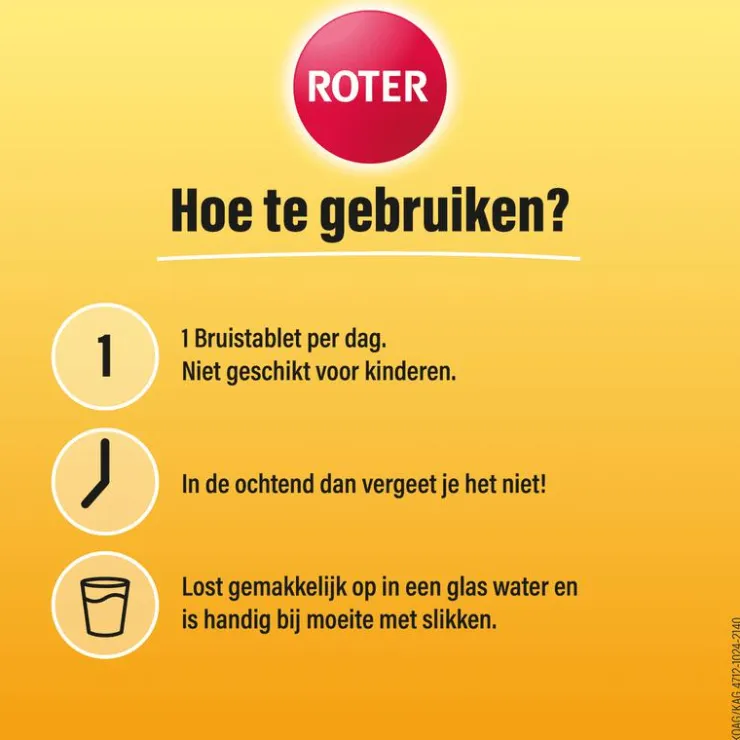 Roter Vitamine C Bruis 1000 mg Abrikoos-Sinaasappel 20 bruistabletten