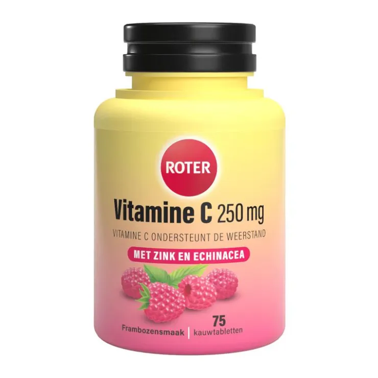 Roter Vitamine C Forte Weerstand Framboos 75 tabletten