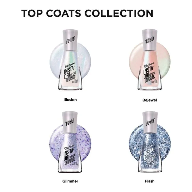 Sally Hansen Insta-Dri Top Coat - Blauw -
