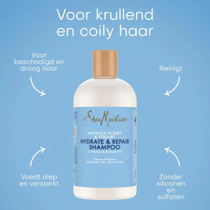 Shea Moisture Manuka Honey Yoghurt Shampoo 384 ML