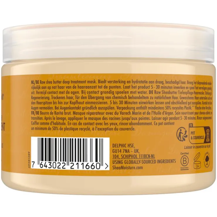 Shea Moisture Masker Raw Shea Butter 326 ML