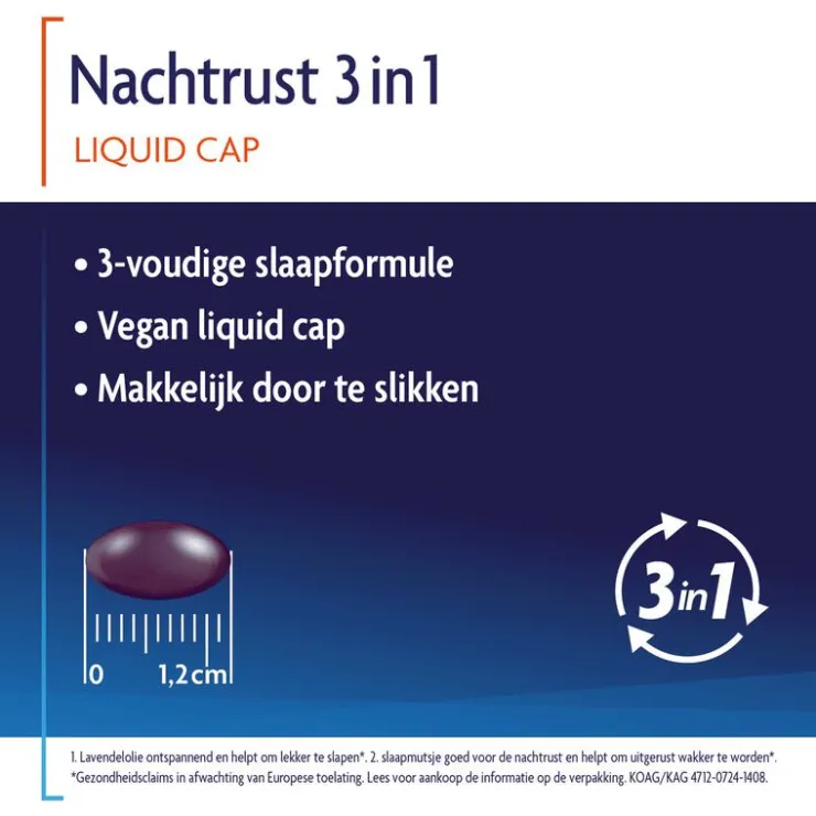 SleepzZ Shiepz Nachtrust 3in1 30 liquid capsules