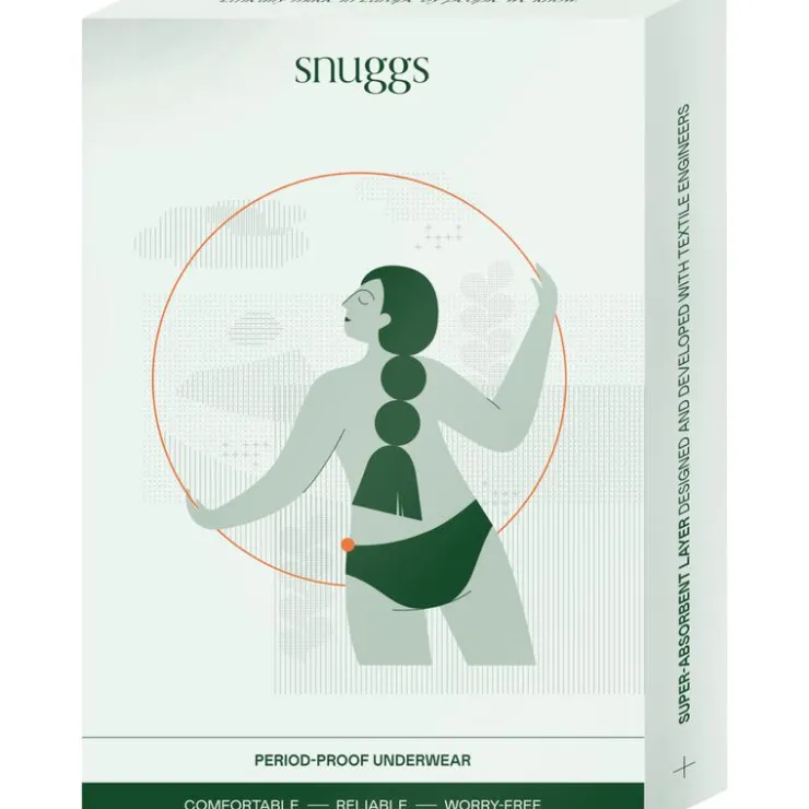 Snuggs period underwear Active highrise light black L