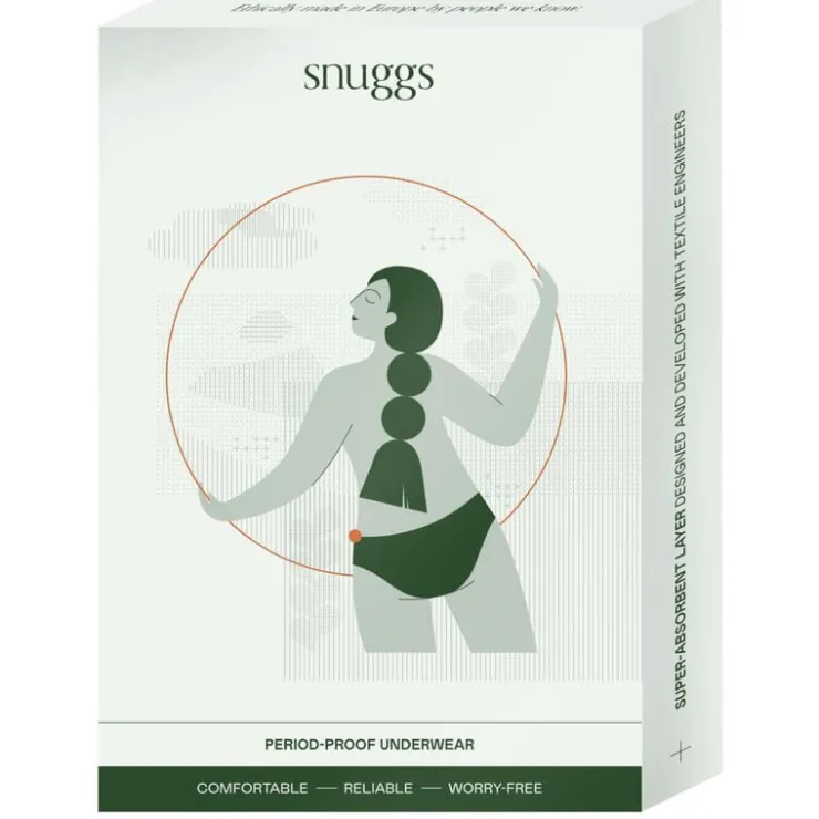 Snuggs period underwear Active highrise light black S