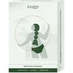 Snuggs period underwear Brazilian light black M