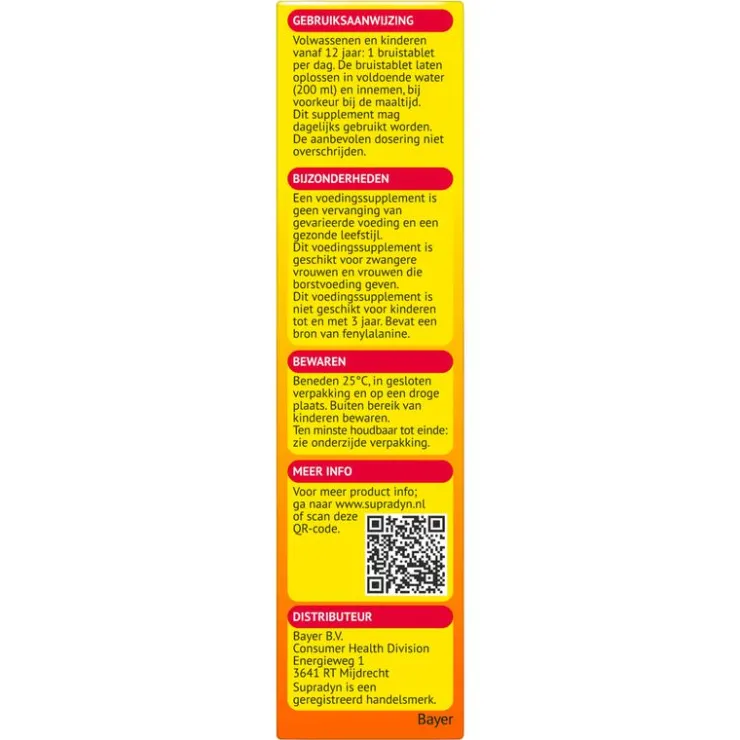 Supradyn Complex Forte Multivitamine Voor Extra Energie 45 Bruistabletten