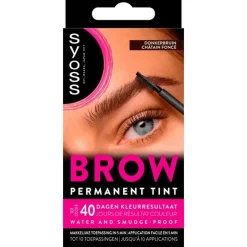 Syoss Browtint Wenkbrauw-wimper verf Donkerbruin