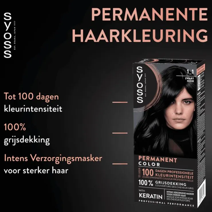 Syoss Haarverf 1-1 Zwart