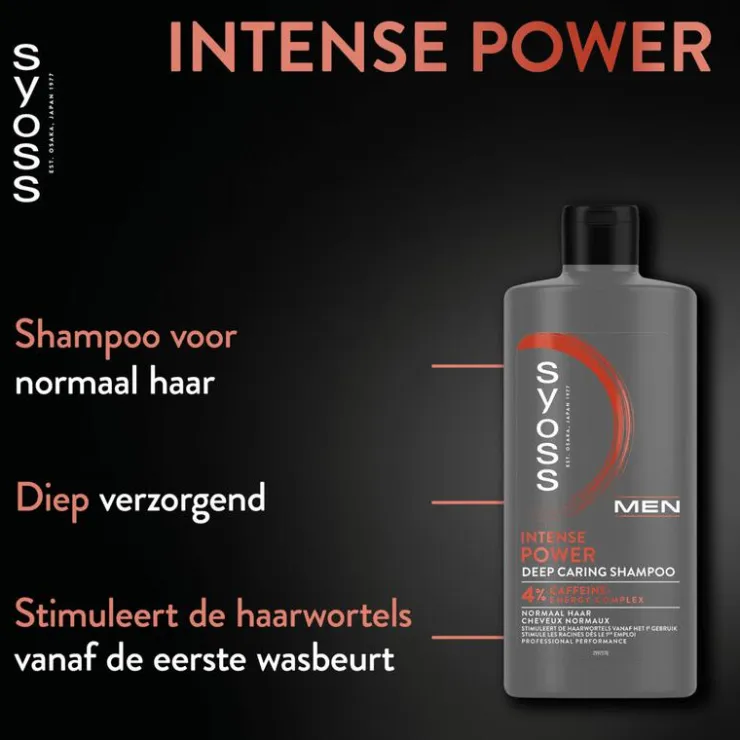 Heren Syoss Men Intense Power Shampoo 440 ML