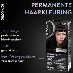 Syoss Metallic Collection Haarkleuring 3-89 Bronze Coffee