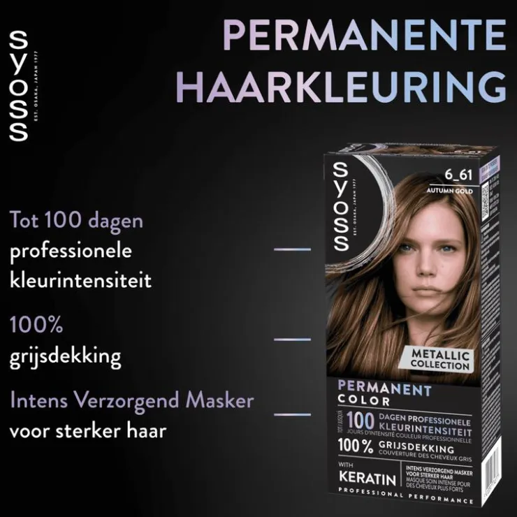 Syoss Metallic Collection Haarkleuring 6-61 Autumn Gold