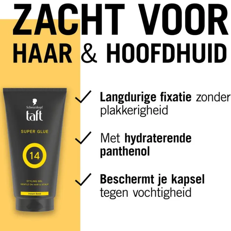 Taft Styling Gel Super Glue Gel 150 ML