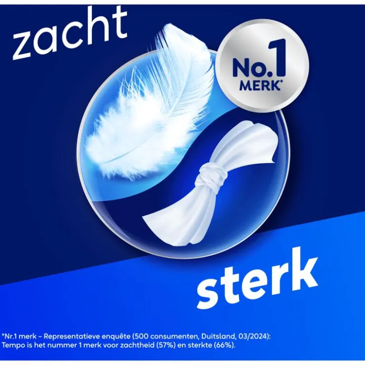 Tempo Regular 4-Laags Zakdoekjes 10 pakjes