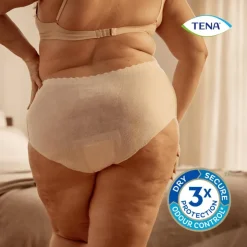 Tena Silhouette Plus High Waist Wegwerpbroekjes Crème L 8 stuks