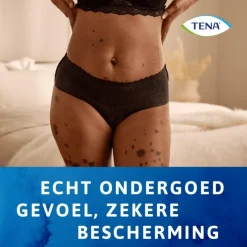 Tena Silhouette Plus Low Waist Wegwerp Broekjes Zwart L 10 stuks