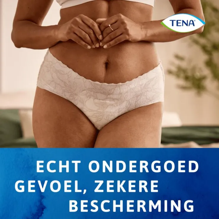 Tena Silhouette Plus Wegwerp Broekjes Wit Low Waist L 10 stuks