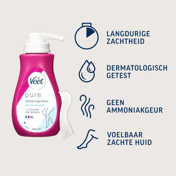 Heren Veet Minima Ontharingscreme Gevoelige Huid 400 ML