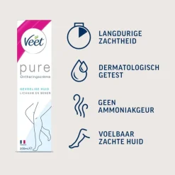 Heren Veet Minima Ontharingscreme Gevoelige Huid 200 ML