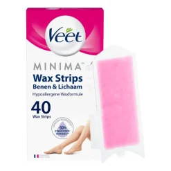Heren Veet Minima Ontharingsstrips Benen & Lichaam Hypoallergeen 40 stuks