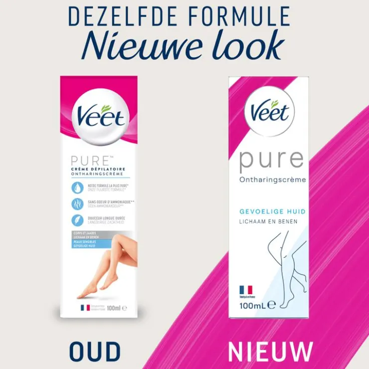 Heren Veet Ontharingscreme Gevoelige Huid Minima 100 ML