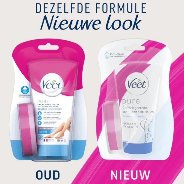 Heren Veet Ontharingscreme Gevoelige Huid In-Shower 150 ML