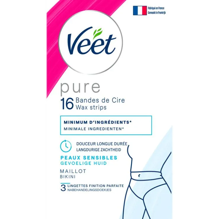 Heren Veet Pure Waxstrips Bikini 16 stuks